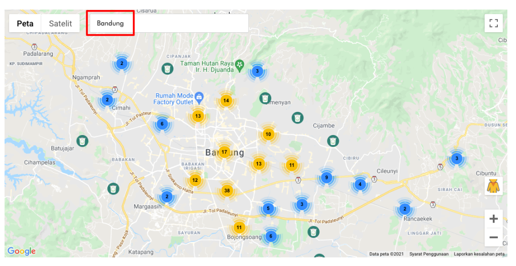 contoh penggunaan peta minim sampah zero waste indonesia